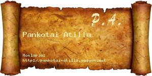 Pankotai Atilla névjegykártya